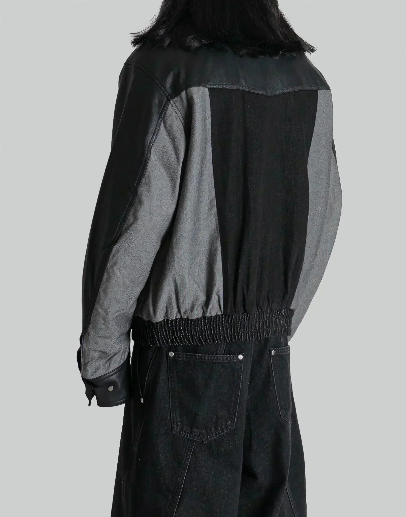 FENG CHEN WANG - PANELED DENIM JACKET - 082plus