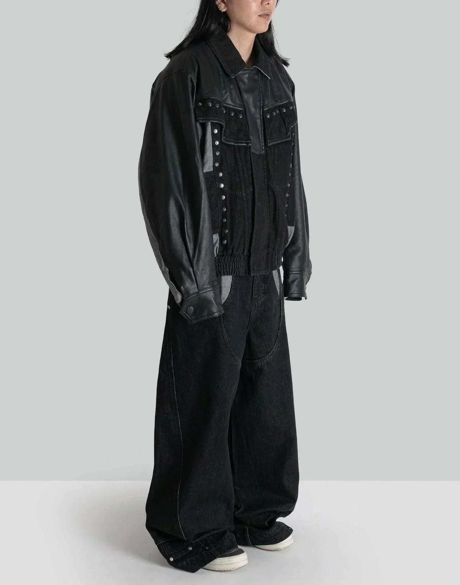 FENG CHEN WANG - PANELED DENIM JACKET - 082plus