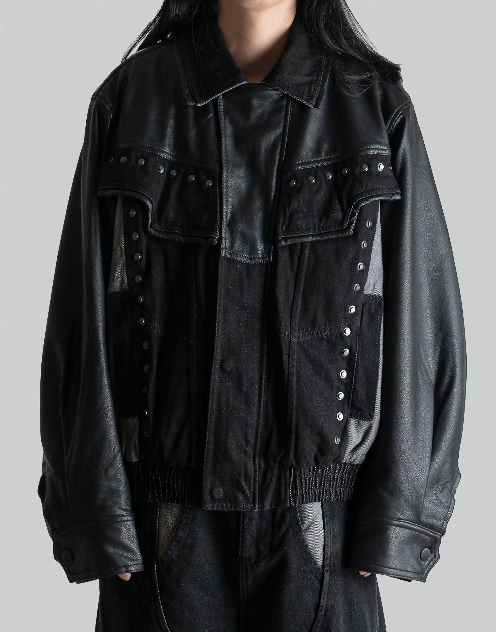 FENG CHEN WANG - PANELED DENIM JACKET - 082plus