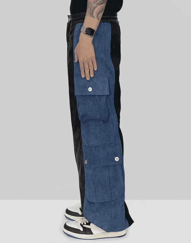 FENG CHEN WANG - PANELLED CARGO PANTS - 082plus