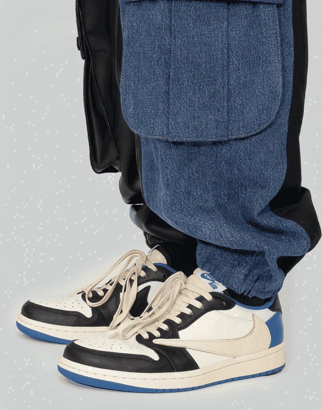 FENG CHEN WANG - PANELLED CARGO PANTS - 082plus