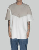 PANELLED COLLAR T-SHIRT