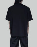 FENG CHEN WANG - PANELLED COLLAR T-SHIRT - 082plus