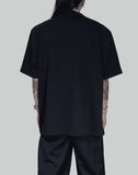 FENG CHEN WANG - PANELLED COLLAR T-SHIRT - 082plus
