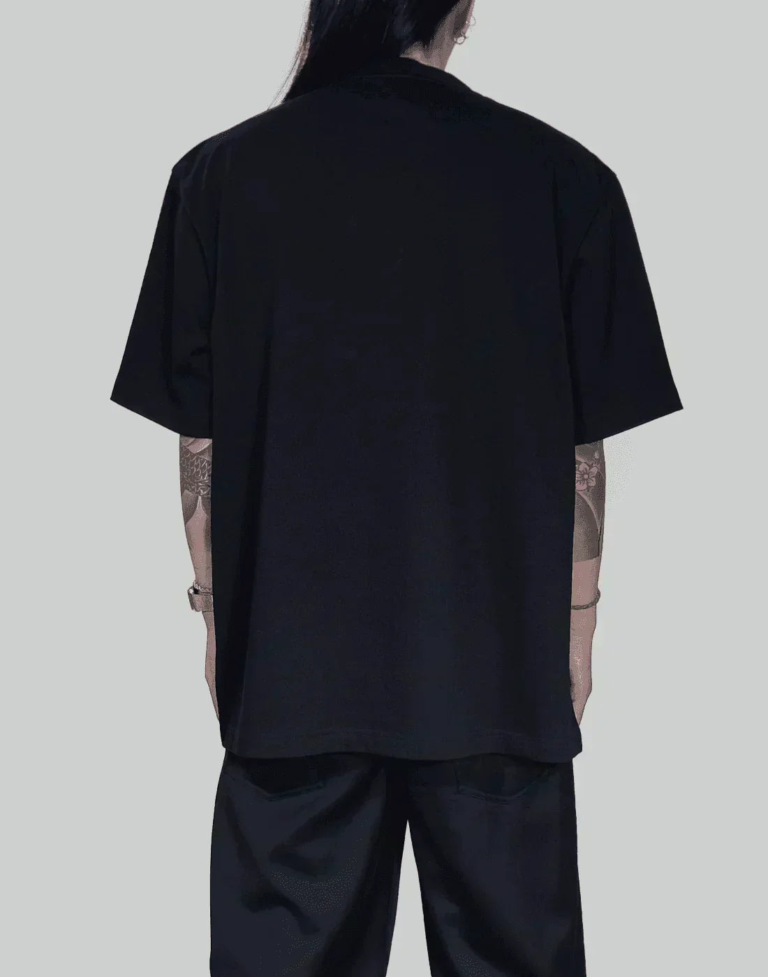 FENG CHEN WANG - PANELLED COLLAR T-SHIRT - 082plus