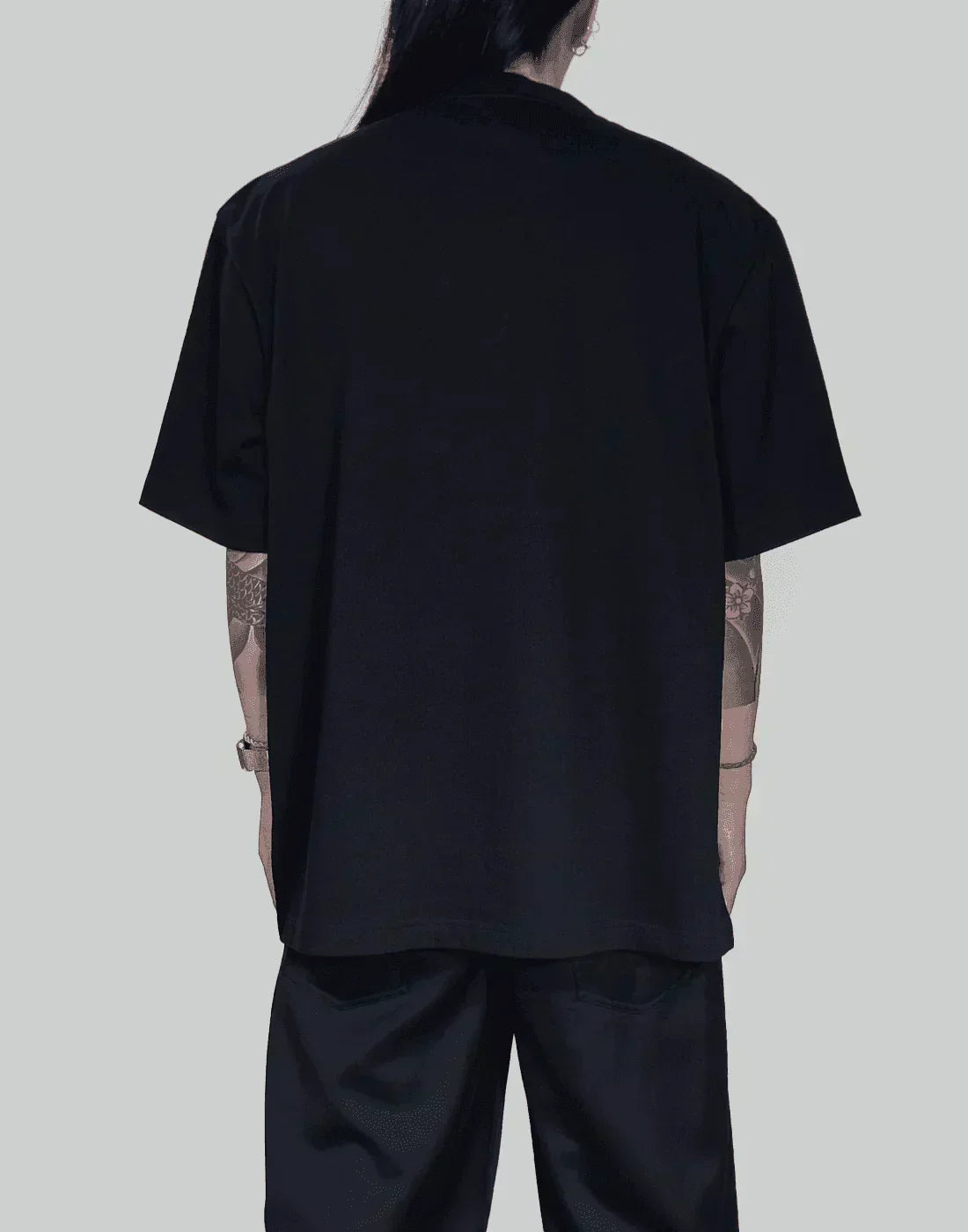 FENG CHEN WANG - PANELLED COLLAR T-SHIRT - 082plus