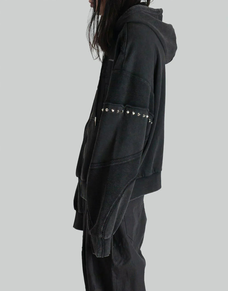 FENG CHEN WANG - PANELLED FULL ZIP HOODIE - 082plus