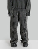 FENG CHEN WANG - PANELLED STRAIGHT SWEATPANTS - 082plus