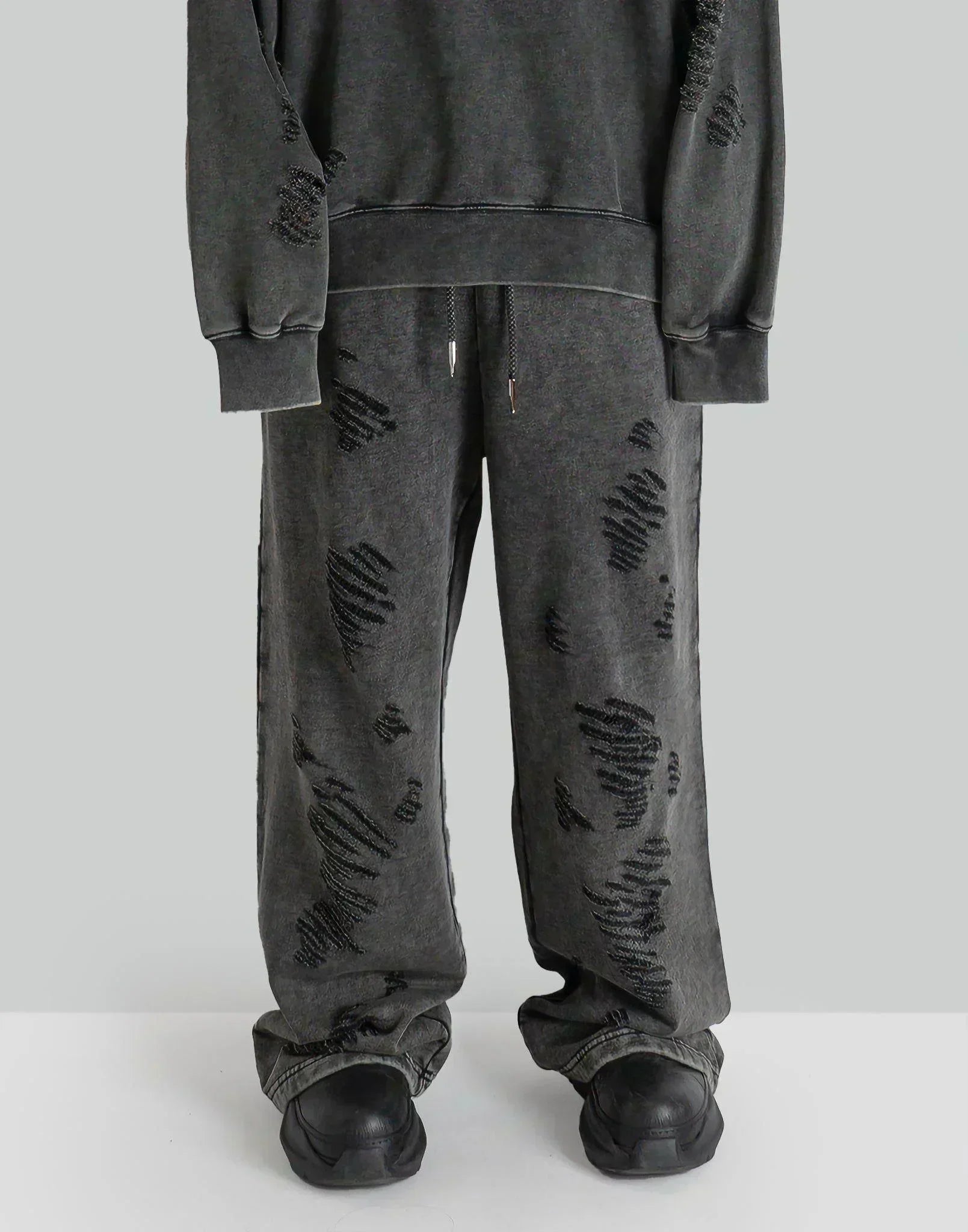 FENG CHEN WANG - PANELLED STRAIGHT SWEATPANTS - 082plus