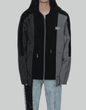 PANELLED ZIP-UP HOODIE