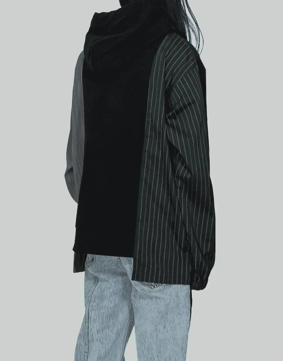 FENG CHEN WANG - PANELLED ZIP-UP HOODIE - 082plus