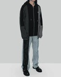 FENG CHEN WANG - PANELLED ZIP-UP HOODIE - 082plus