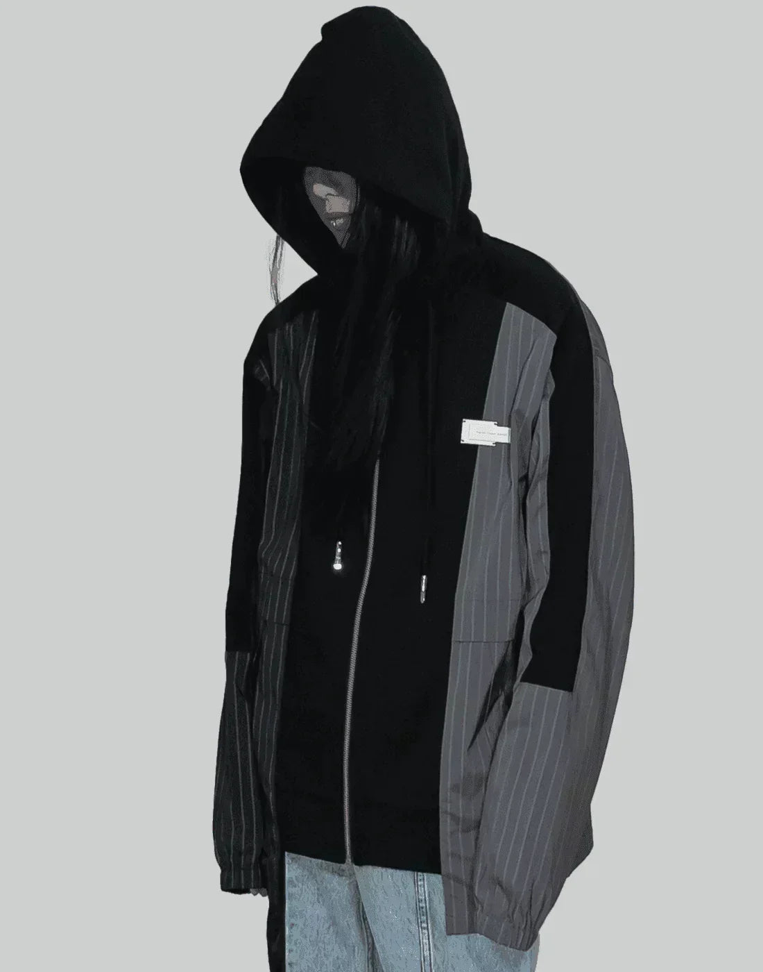 FENG CHEN WANG - PANELLED ZIP-UP HOODIE - 082plus