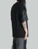 FENG CHEN WANG - PATCHWORK STRIPED T SHIRT - 082plus