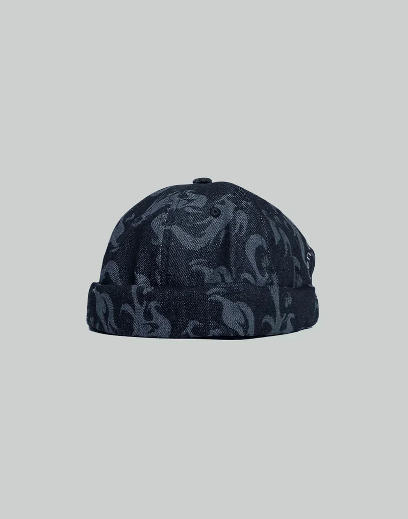 FENG CHEN WANG - PHOENIX DENIM BRIMLESS CAP - 082plus
