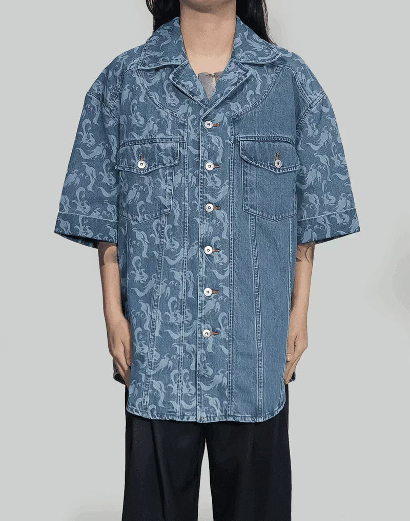 FENG CHEN WANG - PHOENIX DENIM SHIRT - 082plus