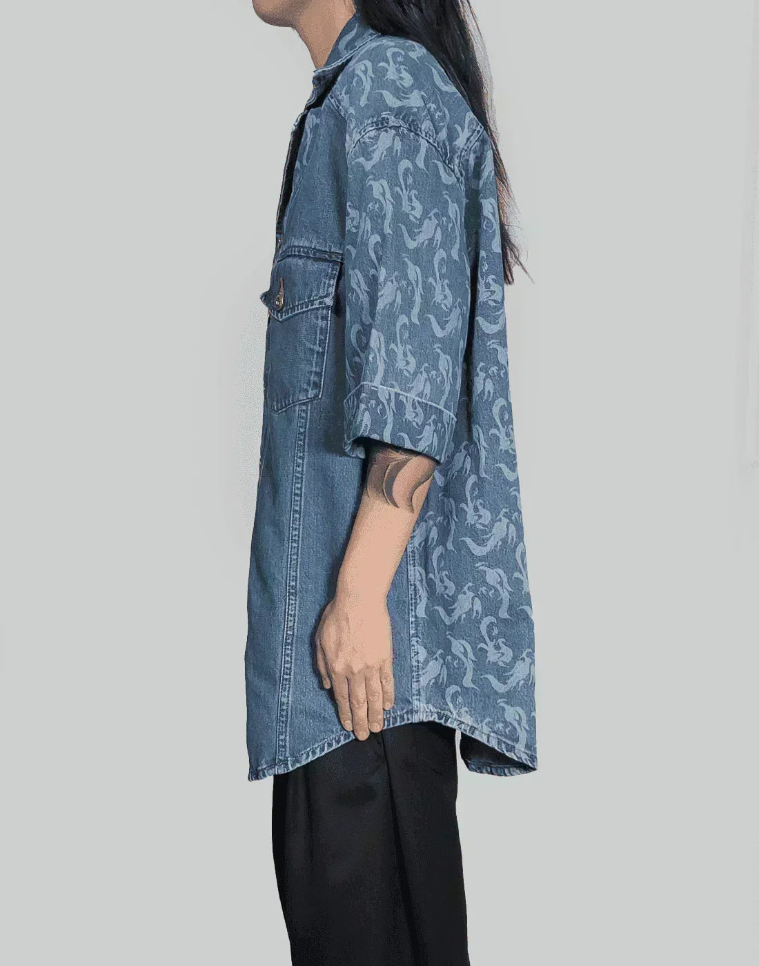 FENG CHEN WANG - PHOENIX DENIM SHIRT - 082plus