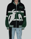PHOENIX EMBROIDERED BOMBER JACKET