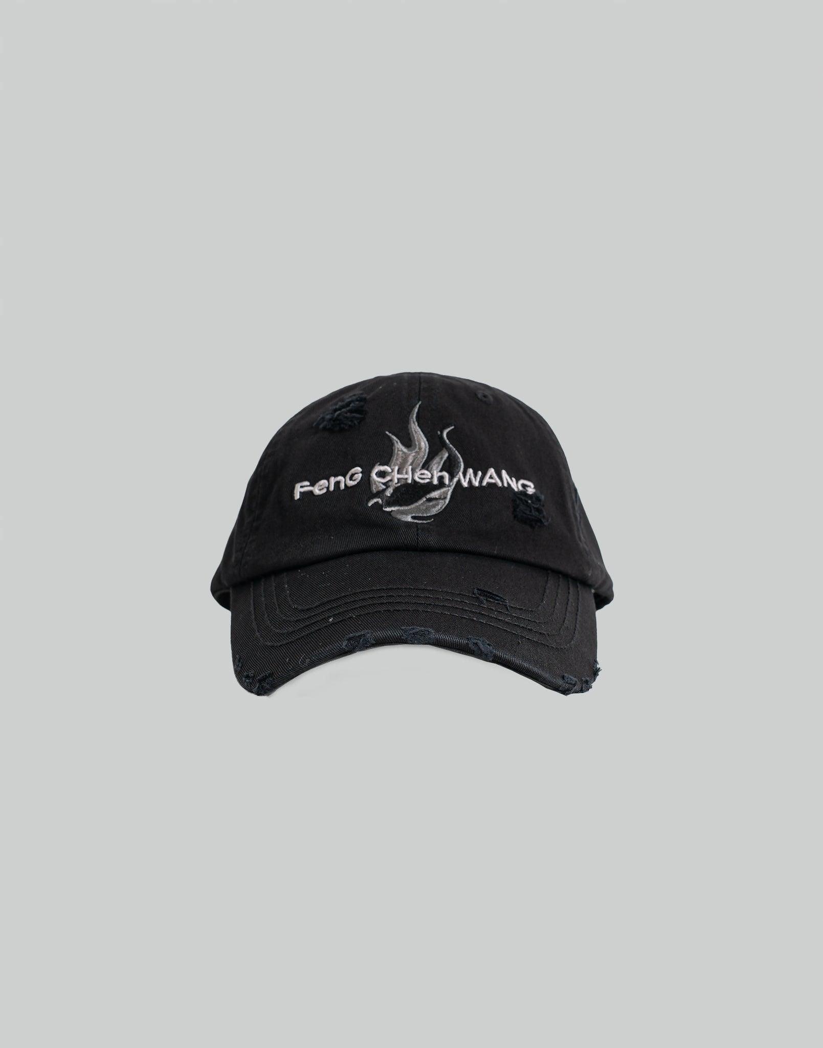 FENG CHEN WANG - PHOENIX EMBROIDERED CANVAS CAP - 082plus