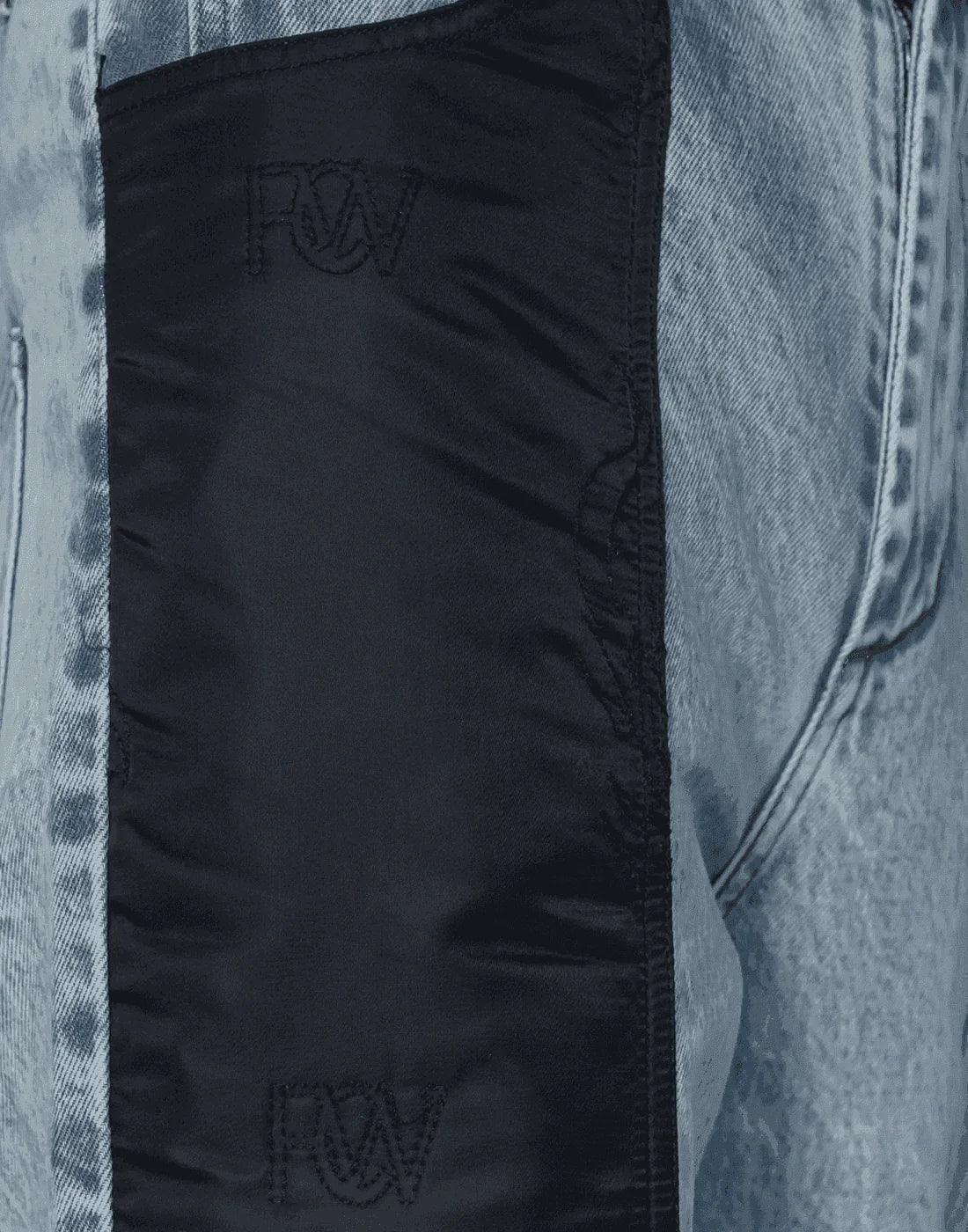 FENG CHEN WANG - PHOENIX EMBROIDERY PANELLED JEANS - 082plus