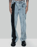 PHOENIX EMBROIDERY PANELLED JEANS
