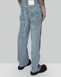 FENG CHEN WANG - PHOENIX EMBROIDERY PANELLED JEANS - 082plus