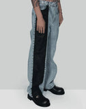 FENG CHEN WANG - PHOENIX EMBROIDERY PANELLED JEANS - 082plus
