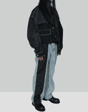 FENG CHEN WANG - PHOENIX EMBROIDERY PANELLED JEANS - 082plus