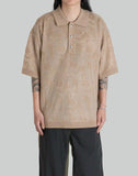 FENG CHEN WANG - PHOENIX TRANSPARENT JACQUARD POLO - 082plus