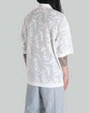 FENG CHEN WANG - PHOENIX TRANSPARENT JACQUARD POLO - 082plus