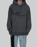 PLANT DYE DOUBLE COLLAR HOODIE