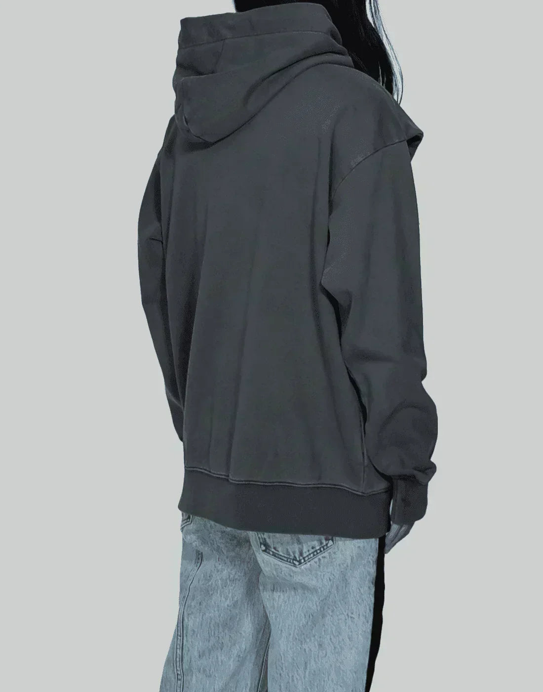 FENG CHEN WANG - PLANT DYE DOUBLE COLLAR HOODIE - 082plus