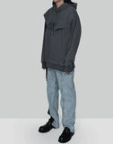 FENG CHEN WANG - PLANT DYE DOUBLE COLLAR HOODIE - 082plus