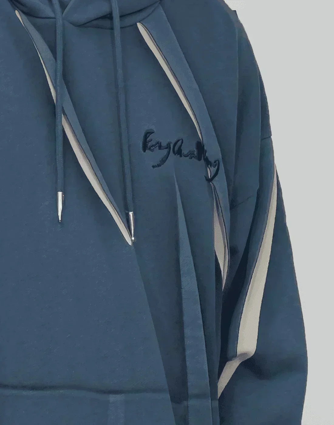 FENG CHEN WANG - PLEATED AND PRINTED HOODIE - 082plus