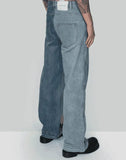FENG CHEN WANG - PLEATED DENIM JEANS - 082plus