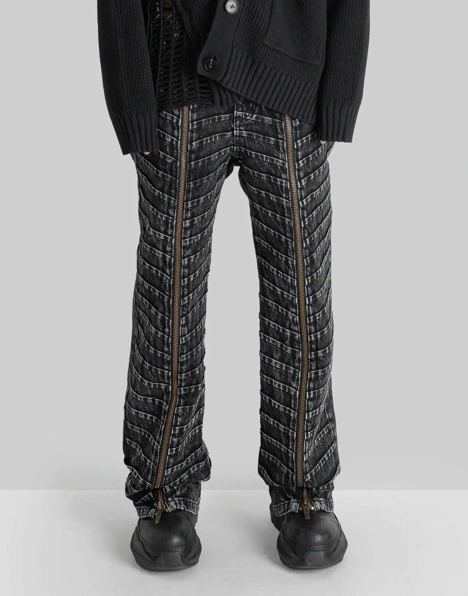 FENG CHEN WANG - PLEATED DENIM TROUSER - 082plus