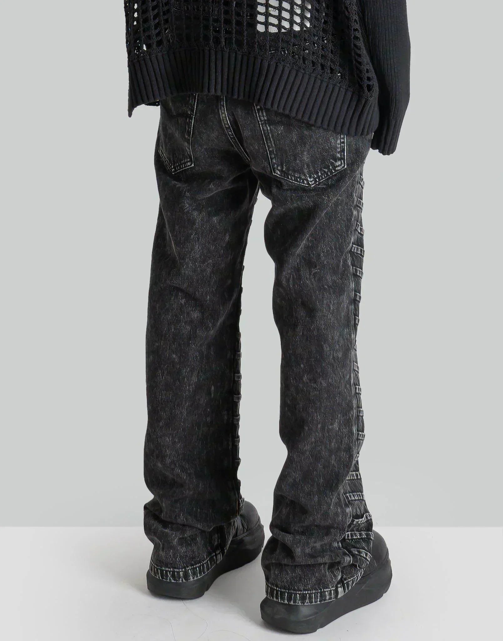 FENG CHEN WANG - PLEATED DENIM TROUSER - 082plus