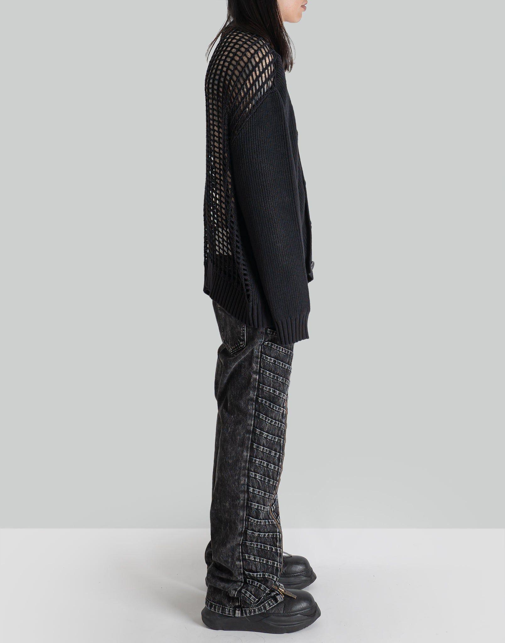 FENG CHEN WANG - PLEATED DENIM TROUSER - 082plus