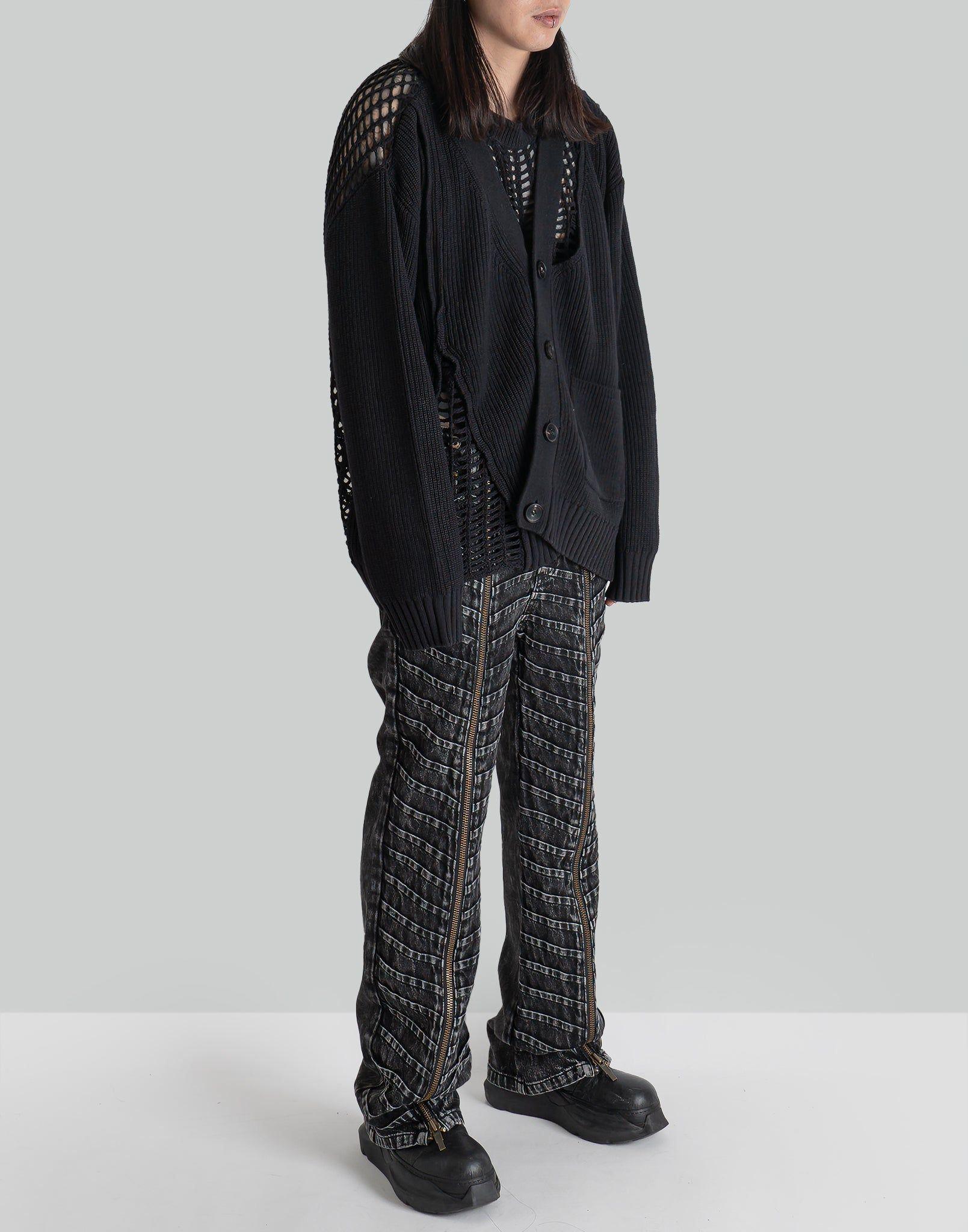 FENG CHEN WANG - PLEATED DENIM TROUSER - 082plus