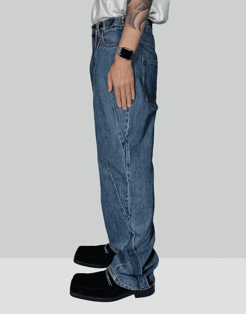 FENG CHEN WANG - PLEATED JEANS - 082plus