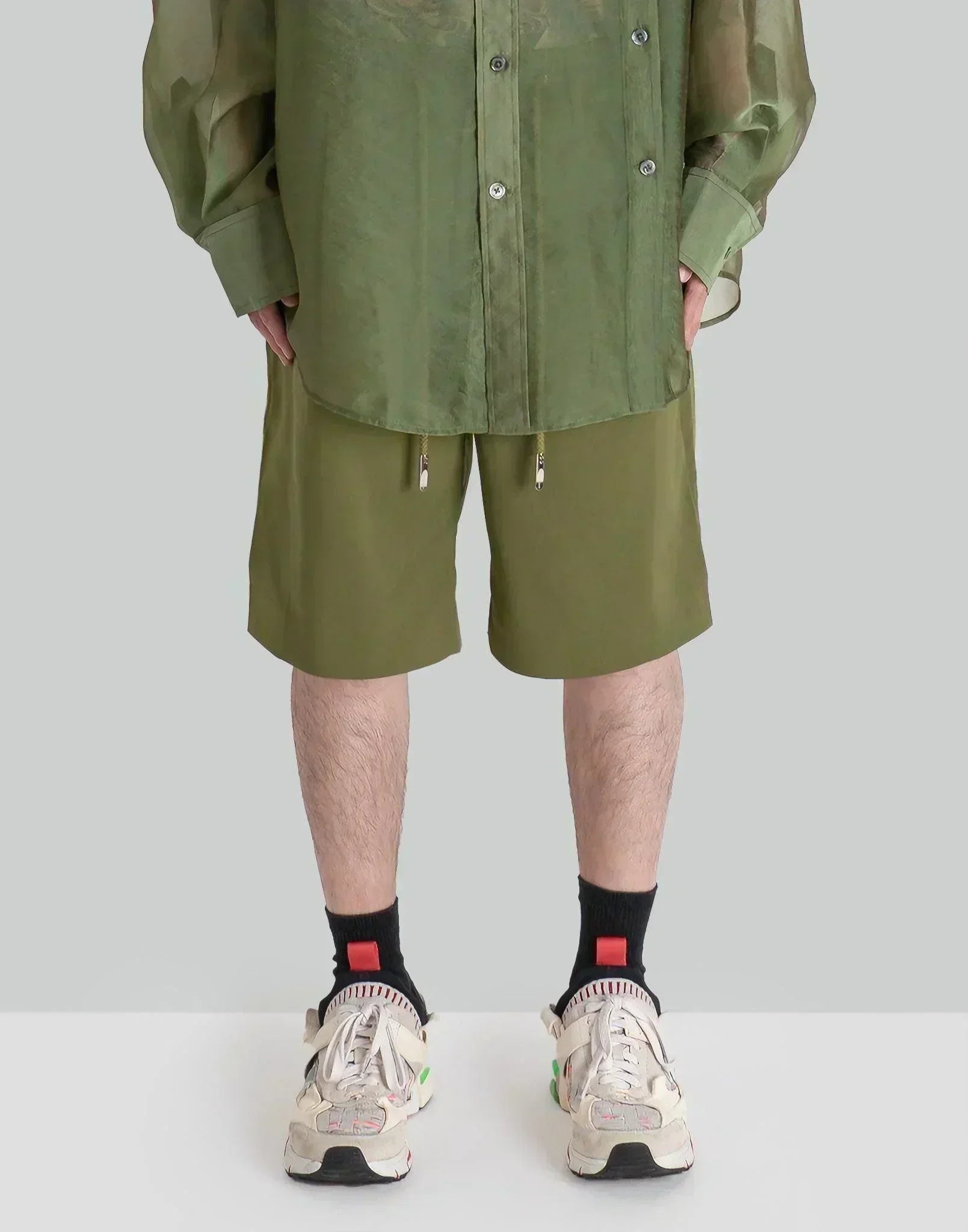 FENG CHEN WANG - PLEATED SHORTS - 082plus