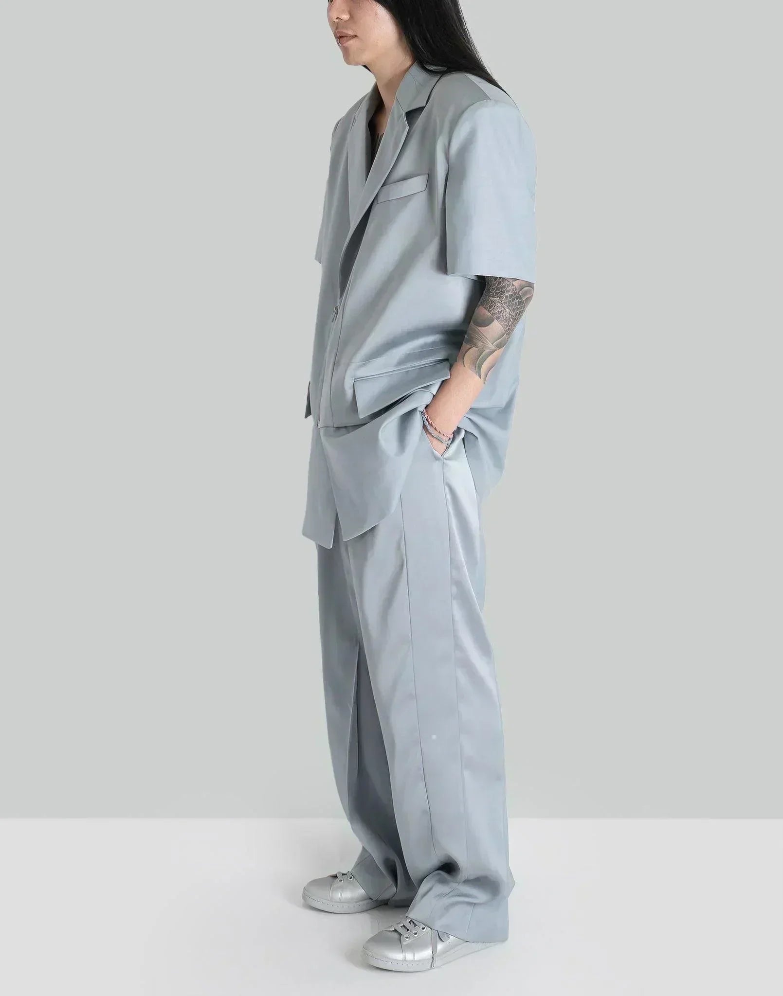 FENG CHEN WANG - PLEATED SUIT TROUSERS - 082plus