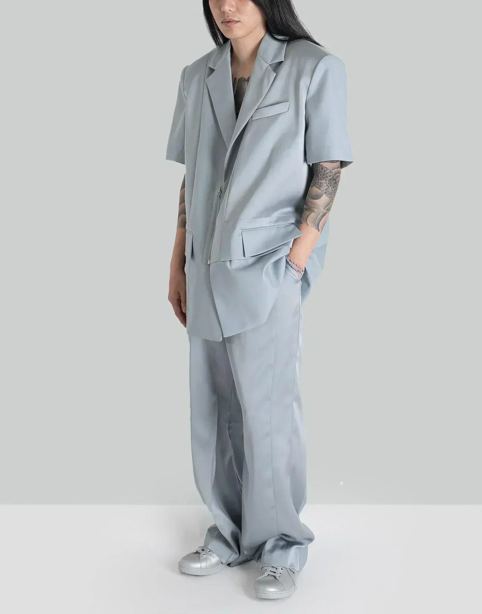 FENG CHEN WANG - PLEATED SUIT TROUSERS - 082plus