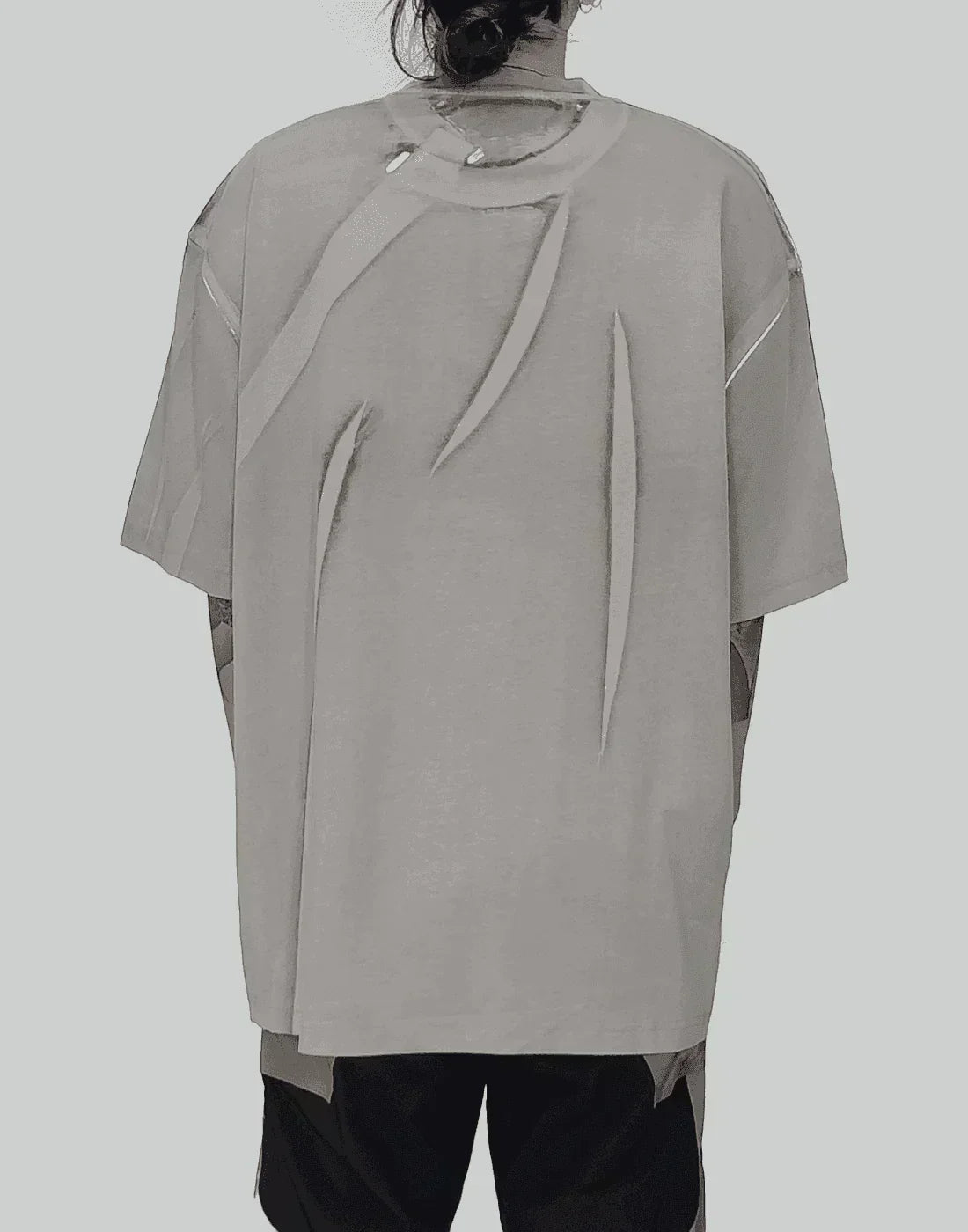 FENG CHEN WANG - PLEATED T-SHIRT - 082plus