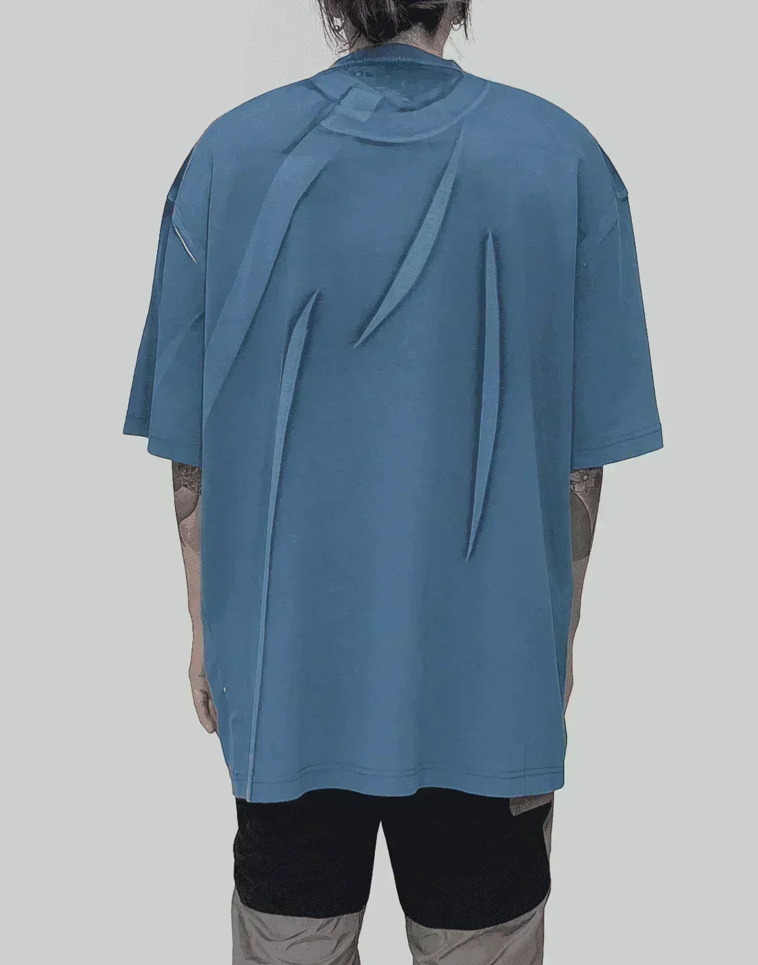 FENG CHEN WANG - PLEATED T-SHIRT - 082plus