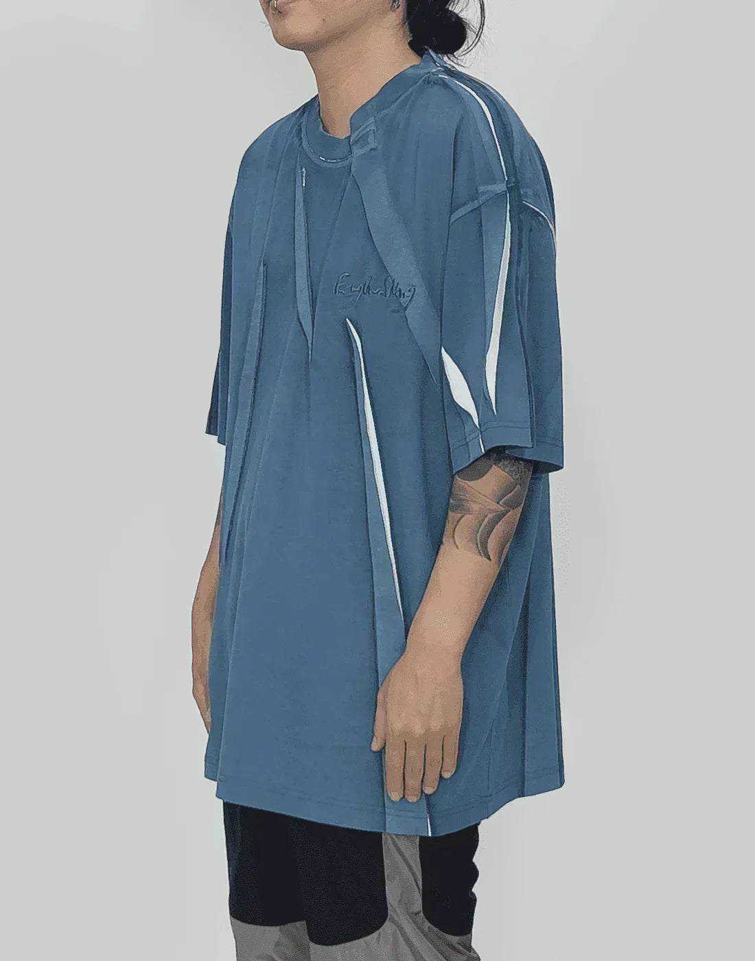 FENG CHEN WANG - PLEATED T-SHIRT - 082plus