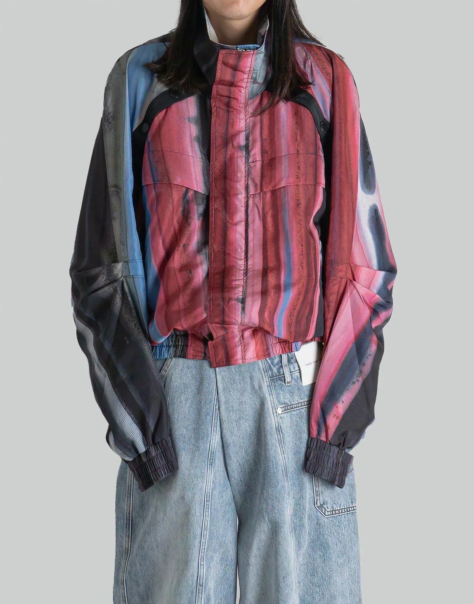 FENG CHEN WANG - RAINBOW DECONSTRUCTED JACKET - 082plus