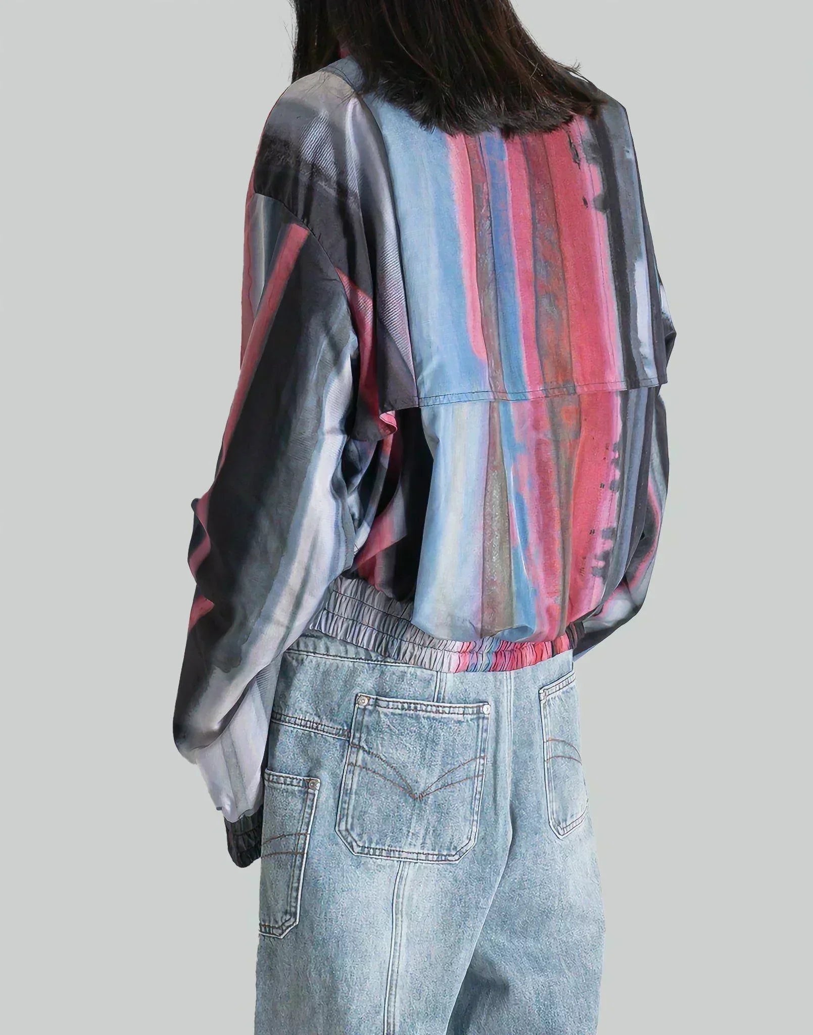 FENG CHEN WANG - RAINBOW DECONSTRUCTED JACKET - 082plus