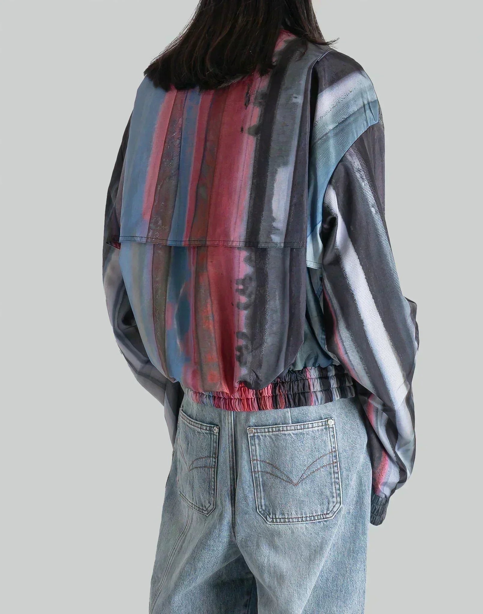 FENG CHEN WANG - RAINBOW DECONSTRUCTED JACKET - 082plus