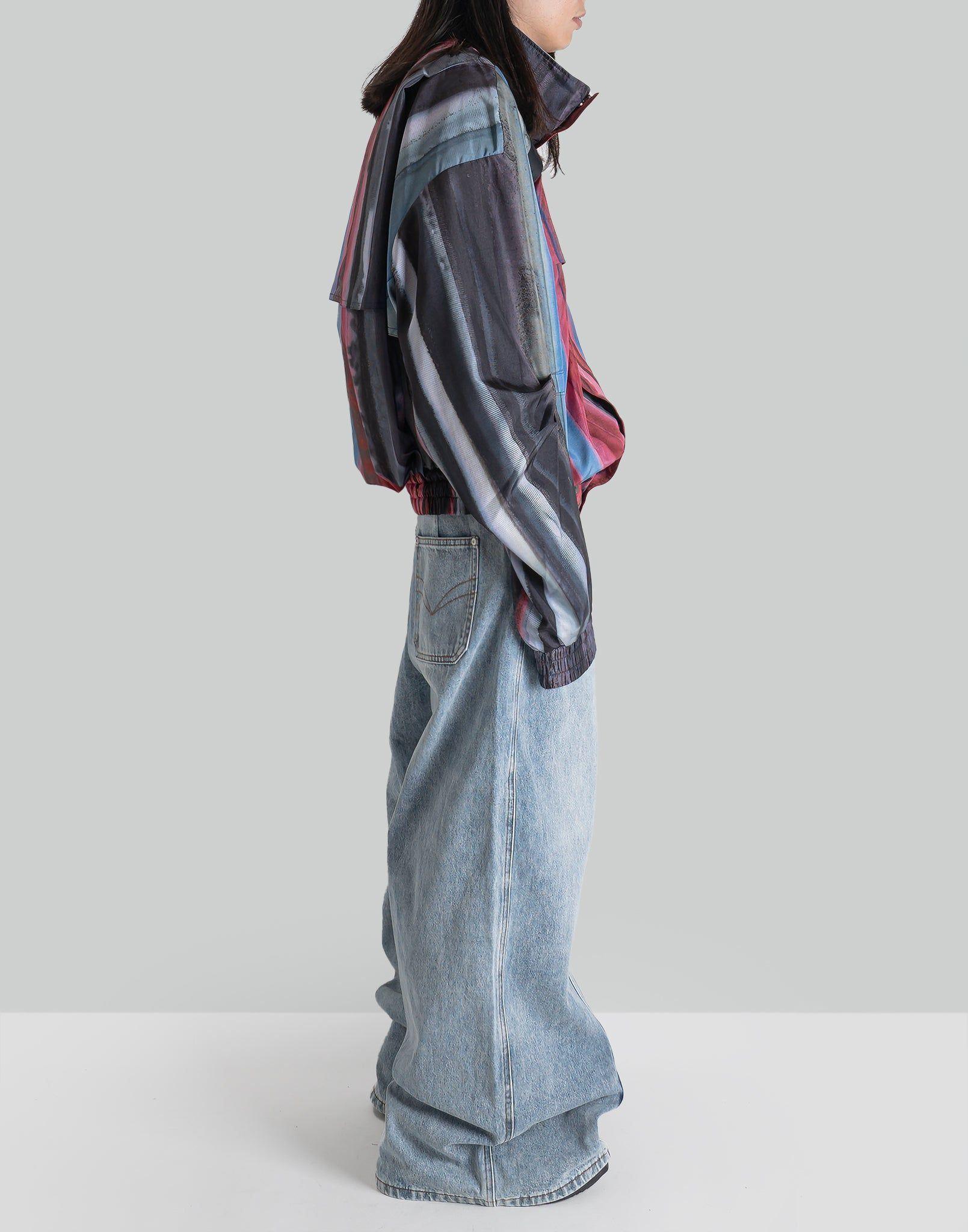 FENG CHEN WANG - RAINBOW DECONSTRUCTED JACKET - 082plus